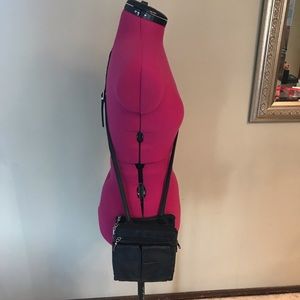 Black Crossbody Faux Leather Bag